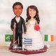 Multinational Bass Guitar Player Cake Toppers