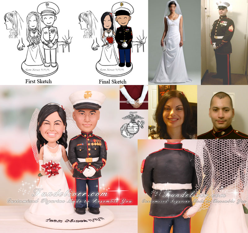 us navy wedding cake toppers