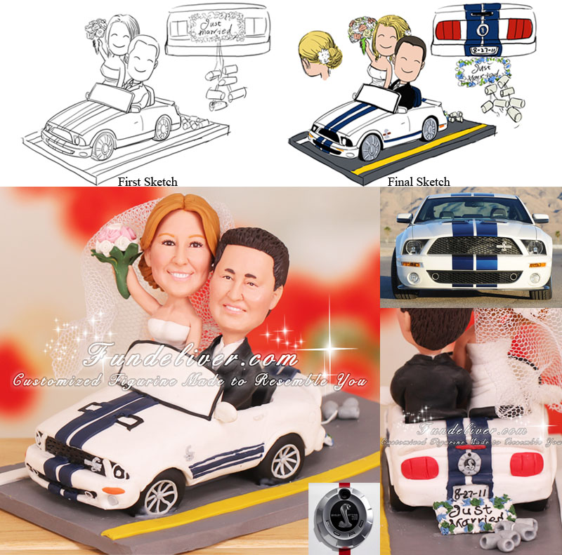 Ford mustang wedding cake toppers #8