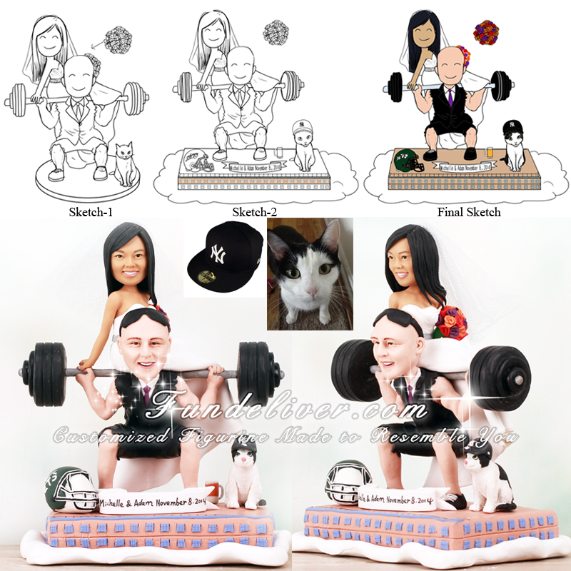 Glitter Gym Theme Cupcake Toppers Weight Lifting Cupcake Toppers for C |  NineLife - United Kingdom